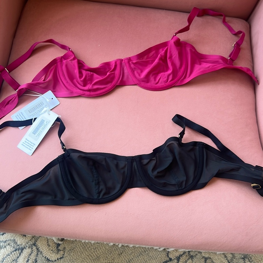 Cuup bras size 32B colors - black and mulberry | new with tags